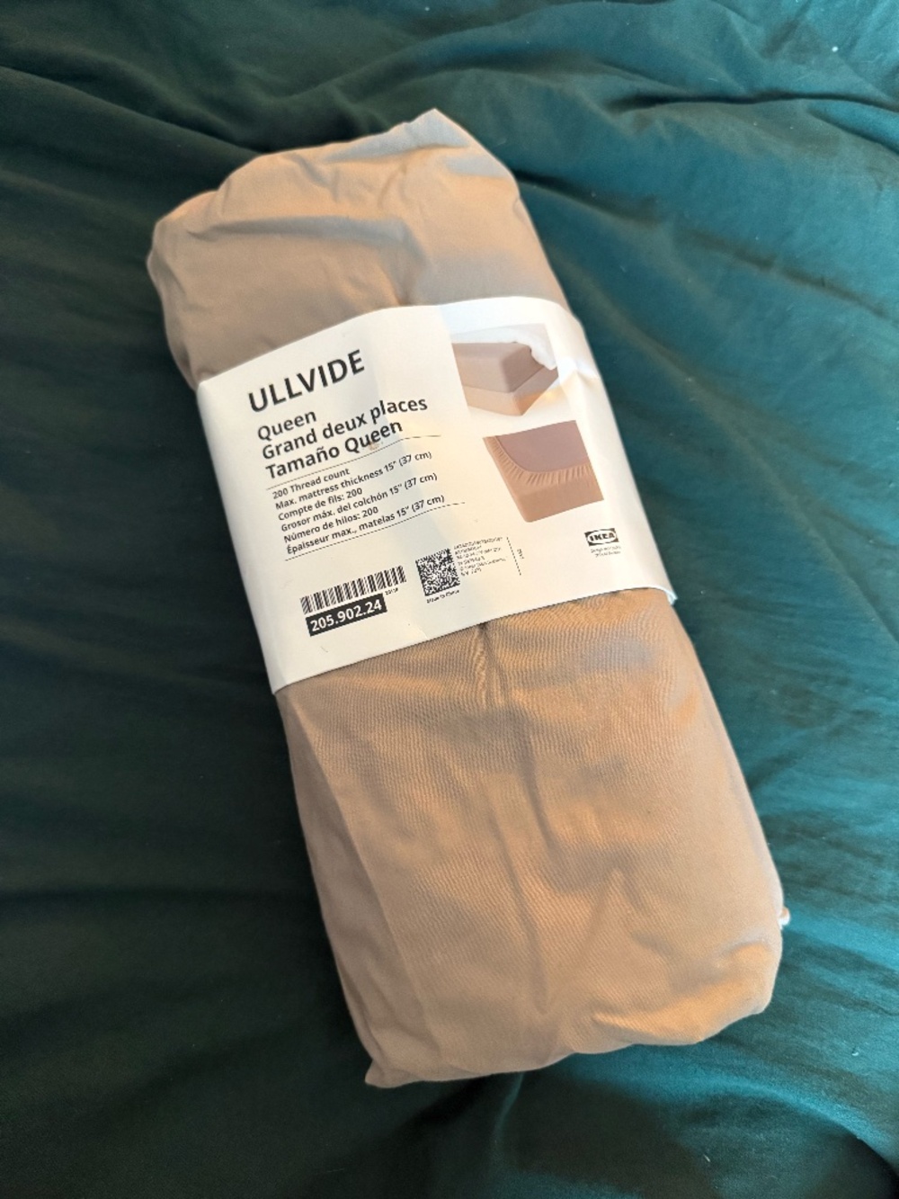 IKEA ULLVIDE Queen Fitted Sheet